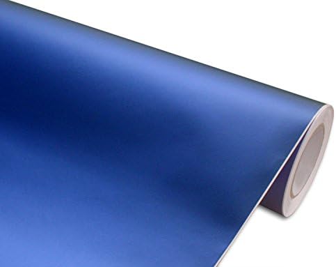 Hachi Auto Matte Anodized Blue Vinyl Car Wrap 108-by-60-inch