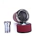 Vibrant Insulated Water Bottle/Tea Travel Mug Leak Proof Double-Wall Thermos Keeps Coffee HOT/Beverages Cold with Bonus Tea Water Infuser 16.9 oz (Red)