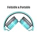 On Ear Headphones, Marvotek Stereo Headphones for Girls Wired Headphones with Mic Foldable Headphones Lightweight Headphones for Kids