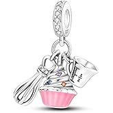 DATOUQI Queen Happy Birthday Hot Air Balloon Family Puppy Charm 925 Sterling Silver Charms for Bracelets and Necklaces Mother's Day Charms for Women