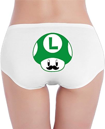 Cartoon Super Mushroom Luigi Women's No Panty Lines Underwear Medium