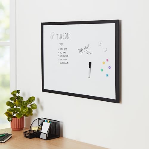 Amazon Basics Dry Erase White Board, 35 x 23Inch Whiteboard