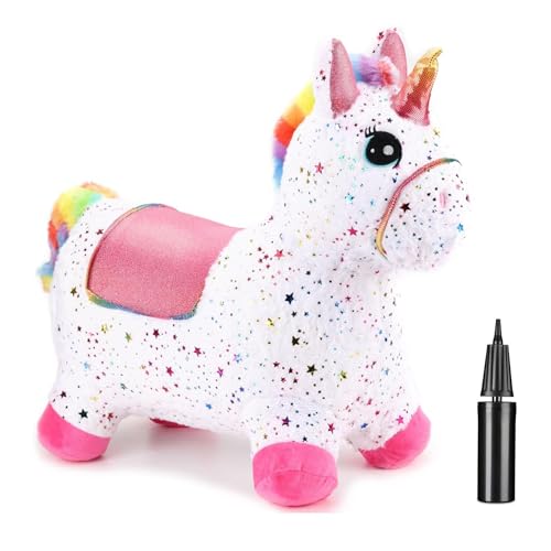 White Unicorn With Plush Cover