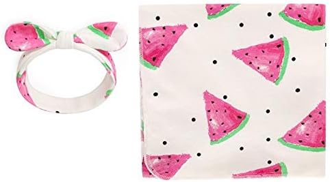 Sundara Baby Swaddle Blanket – Pure Cotton Receiving Blankets Swaddling Wrap for Boys and Girls – Soft & Comfortable Fabric – Ideal for Baby Shower, Photo Shoot (Watermelon)