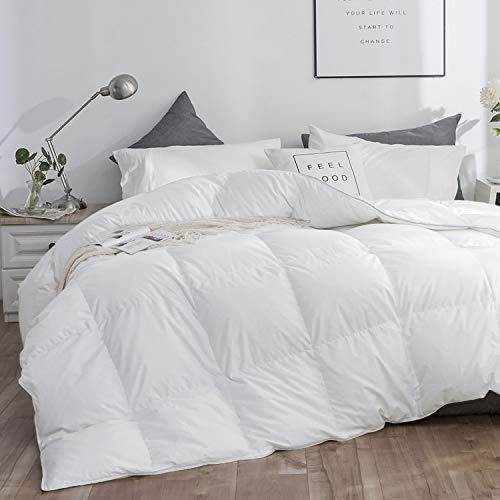 HOMBYS Oversized King Goose Down Comforter, 120x98 Inches Oversized
