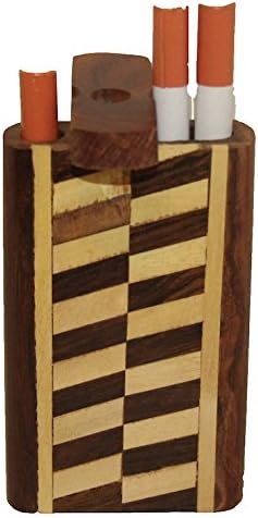 Handmade Swivel Top Tobacco Case with Reusable Tool (ZigZags)