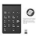 Numeric Keypad 2.4G wireless Keyboard Mini Portable 18 Keys Number Pad Financial Accounting Keypad with USB Receiver wireless 10 keys for Laptop Desktop PC Black