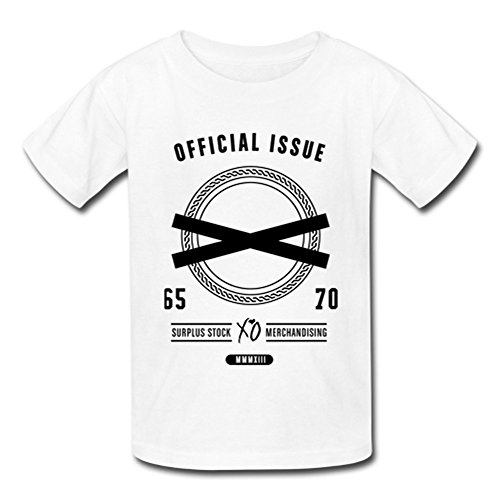 JIUDUIDODO Men's Crew Neck Cotton Singer The Weeknd XO T-Shirt M White