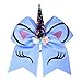 DEEKA Large Unicorn Cheer Hair Bows 8 Pack 7