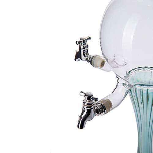 Glass Absinthe Fountain / Fontaine - Green Fairy Lid - 4 Taps - Thumbnail 2