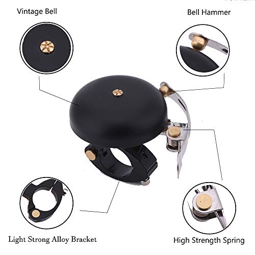 Bike Bell,Classic Brass Bicycle Ring Bell Horn Nice Loud Tone Cycling
