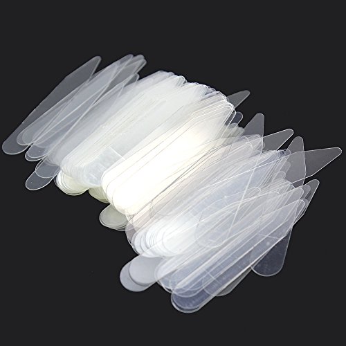 Refaxi 200pcs New Plastic Collar Stiffeners Stays Bones For Dress Shirt Men's Gift
