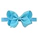 WillingTee 20 Colors Baby Girls Headbands 4.5 Inch Grosgrain Ribbon Hair Bows Soft Elastic Headbands Hair Accessories for Baby Girls Infants Toddlers