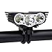 Gugou 6000 Lumen 3x Cree XML U2 LED 6400mah Battery Cycling Bicycle Bike Light Lamp Headlight Headlamp, Such As Camping, Traveling, Hiking,flshing