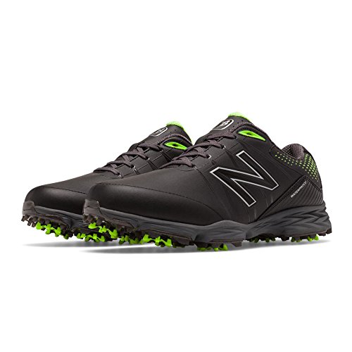 New Balance Men's nbg2004 Golf Shoe, Black/Green, 8.5 D US