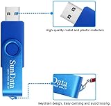 SunData 16GB USB 2.0 Flash Drive 3 Pack Swivel Design Thumb Drive - Black, view 6
