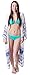 Livingston Lovely Sheer Floral Patterned Bikini Swimwear Cover Up Wrap, White