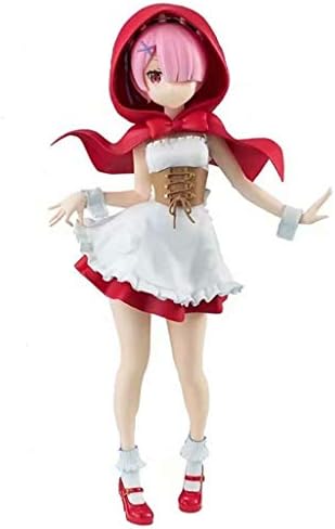 MCGMXG Different World Life from Scratch, Rem Little Red Riding Hood Ram, Anime, Hand-Made Model Toy Statue (Color : B)