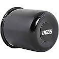JEGS Black Aluminum Center Cap | 1 Per Package | 3.27 Inch Diameter | 3.5 Inch Height | Fits Most JEGS 5-Lug Wheels | Push-Through Design | Closed End