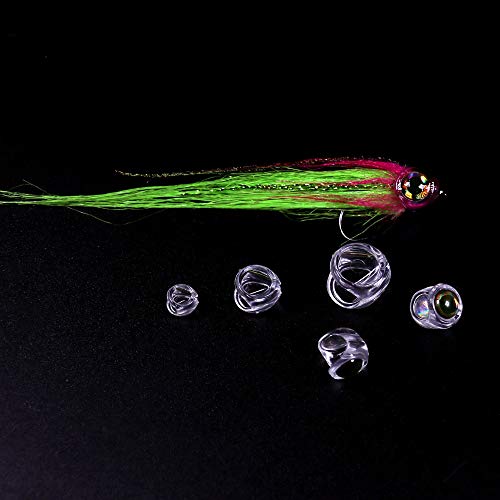 Greatfishing 30PCS Fly Tying Fish Head for Streamer Flies with Eyes Fly Fishing Bait Lure Making Material - Thumbnail 2