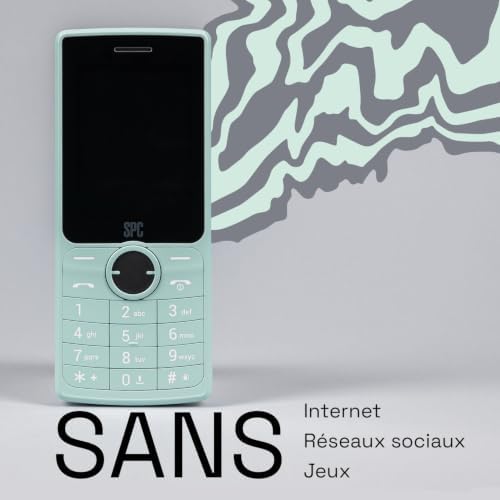 Wild Cool - Téléphone Basique pour déconnexion/1er Mobile, Menthe
