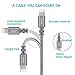 Lightning cable OIKA 4Pack 6FT Nylon Braided 8 pin IPhone Charger certified to charging Cable with charging indictor powerline for iPhone 5/5C/5S/6S/6S PLUS/7/7 plus, iPad Air, and more (Grey)