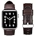 For Apple Watch Band 42MM,RUOQINI Retro Genuine Leather Strap Replacement Band for Apple Watch Series 3 / 2 / 1 (Coffee)