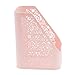 Saim Plastic Hollow Pattern Desktop Organizer Storage Box, Letter Size File or Smaller Magazines Holder Desk Storage Container