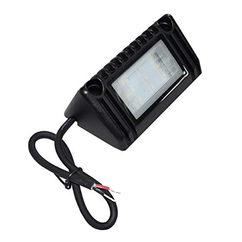 Raycharm LED Flood Dome Light Fixture in 12-28V DC 9W 5 Inches 6000K 900 Lumen for Trucks, Trailers, RV & UTV Cabin Interior Lighting and Exterior Area Lighting
