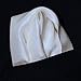 Royal Silk Fine White Silk Twill Pocket Square 100% Silk - Full-Sized 17