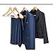 RoyalHanger Coat Hanger 6-Pack, Wood Hangers Trouser Hangers Extra Wide Shoulder Wooden Hangers for Heavy Coat, Sweater, Skirt, Suit, Pants, Natural Finish