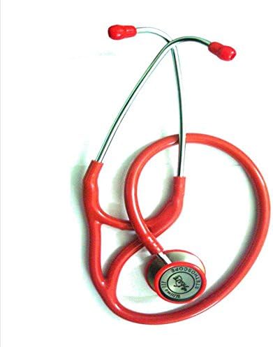Vkare Stainless Steel Master Cardiology Stethoscope - V-Cardio (Red)