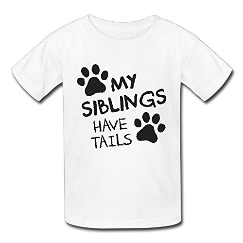 Toddler/Infant Kids My Siblings Have Tails Clothes Summer Short-Sleeve Cotton T-Shirt