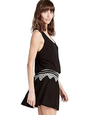 Smocked Waist Linen Blend Dress 7W62561