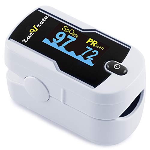 Zacurate 430DL Premium Fingertip Pulse Oximeter Oximetry Blood Oxygen Saturation Monitor with