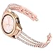 KADES Compatible for Galaxy watch 6 Strap 40mm 44mm,20mm women Bling Bracelet for Galaxy Watch 5/4 strap 40mm 44mm,Galaxy Watch 6 Classic strap 47mm 43mm,Galaxy Watch 4 Classic 42mm 46mm,Rose Gold