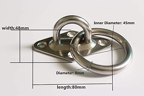 Mhmydz 1400 Lb Capacity Stainless Steel Hammock Chair Hanging Kit