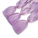 SONNET Jumbo Braids Hair 3bundles/lot 300g Synthetic Kanekalon Braiding Hair Extension for Box Twist Braiding with 10pcs Free Decoration Dreadlock Deads (Milky/Light-Purple)