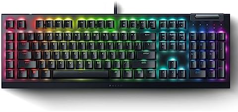 Razer BlackWidow V4 X Mechanical Gaming Keyboard: Yellow Switches Linear & Silent - 6 Macro Keys - Chroma RGB - Doubleshot ABS Keycaps - Roller & Media Keys - Snap Tap