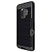So Slick Samsung Galaxy S9 Plus Case-Metallic Rugged Hybrid Dual Layer Shock Proof Armor Defender Protective Ultra Slim Case Cover.Galaxy S9 plus with Credit Card Holder Slot Wallet 2018 Black