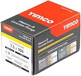 TIMCO ZYP Concrete Screws 7.5 x 100 Yellow Box 100 Light Duty Fixings view 2