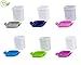 Munch Box Cup [Pack of 3] Leakproof Cup Transport Soup, Juices, Snacks, Fruits, and More (Assorted Colors)