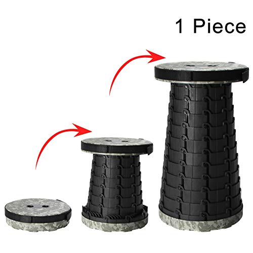 Night Cat Folding Stool Portable Camo for Hunting Camping Retractable Plastic Stool Lightweight Collapsable Stool for Fishing Outdoors Indoors Max Load 330lbs Camouflage Color