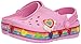 Crocs Kids' Crocband Fun Lab Hearts Light-Up Clog, Carnation, 11 M US Little Kid