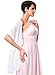 Kate Kasin Wedding Soft Chiffon Evening Party Shawls Scarves for Women White
