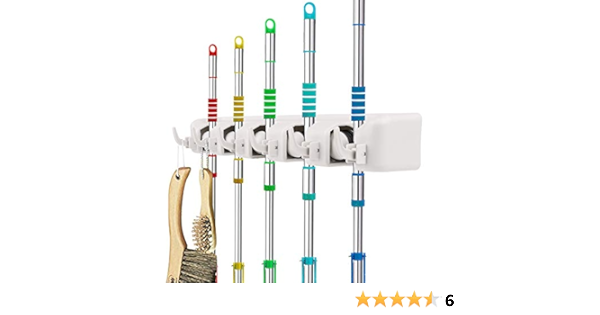 حامل مقشة تثبيت على الحائط من وايزفور ممسحة لتنظيم أدوات المطبخ والجراج وحامل تخزين للممسحة مع 5 فتحات و6 خطافات Amazon Ae الأدوات وتحسين المنزل حامل مقشة تثبيت على الحائط من وايزفور ممسحة لتنظيم أدوات المطبخ والجراج وحامل تخزين للممسحة مع 5 فتحات و6 خطافات Amazon Ae الأدوات وتحسين المنزل