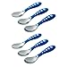 Gerber Stainless Steel Tip Kiddy Cutlery Spoons - 6 Pack - Blue