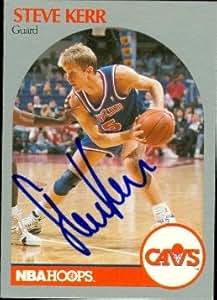 Steve Kerr autographed Basketball card (Cleveland Cavaliers) 1990 Hoops