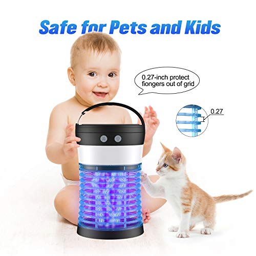 [3 in 1] Bug Zapper & Insect Fly Traps & LED Camping Lantern, IP44