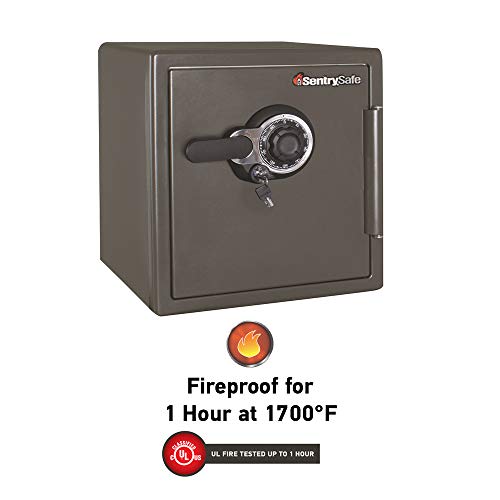 SentrySafe SFW123DSB Fireproof Safe and Waterproof Safe with Dial Combination 1.23 Cubic Feet SentrySafe SFW123DSB Fireproof Safe and Waterproof Safe with Dial Combination 1.23 Cubic Feet